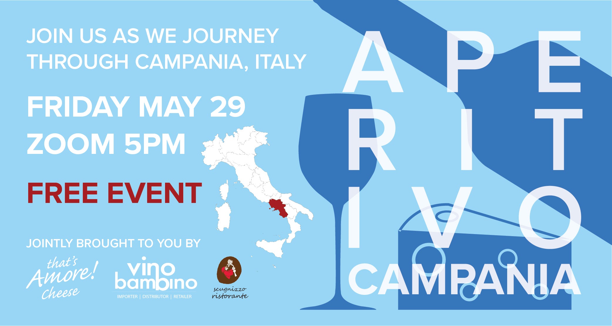 Free Event: We're going to Napoli! - Aperitivo Friday 29th May, 5pm