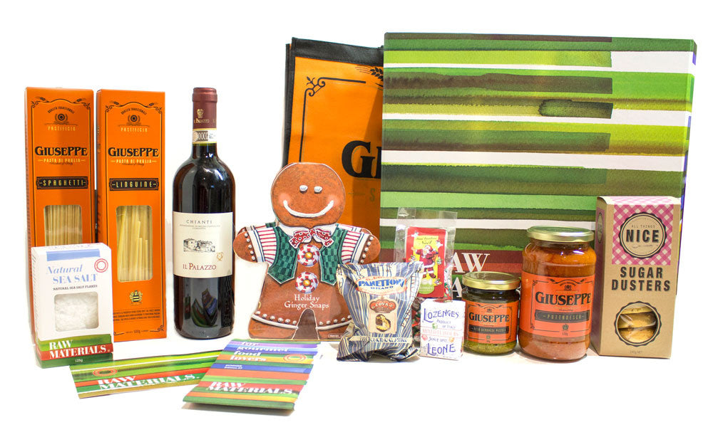 Raw Materials + Vino Bambino Festive Gourmet Hampers