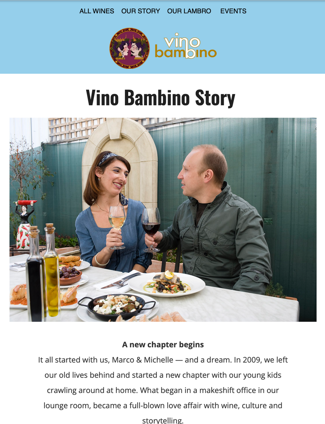 Vino Bambino Story